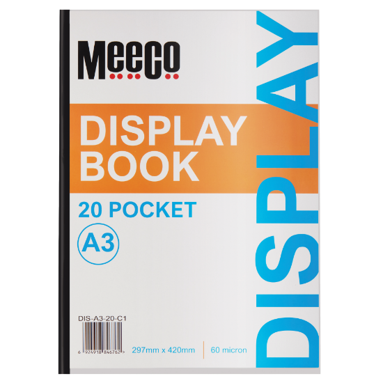 Picture of Meeco A3 Economy Display Book 20 Pockets Clear