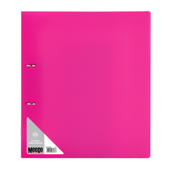 Picture of Meeco A4 25MM 2 DRing Binder Pink