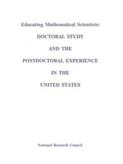 Picture of Educating Mathematical Scientists: Doctoral Study