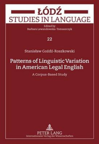 Picture of Patterns of Linguistic Variation in American Legal