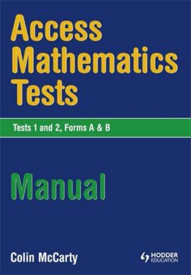 Picture of Access Mathematics Tests (AMT) 1 &amp; 2 Manual
