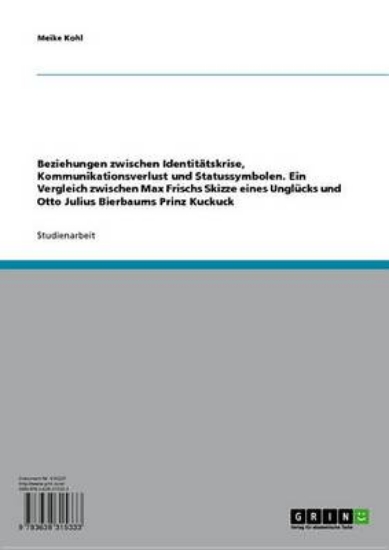 Picture of Beziehungen Zwischen Identit Tskrise, Kommunikatio