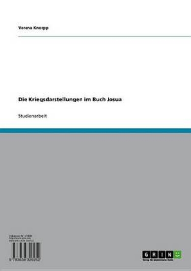 Picture of Die Kriegsdarstellungen Im Buch Josua