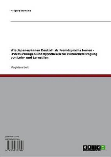 Picture of Wie Japaner/-Innen Deutsch ALS Fremdsprache Lernen