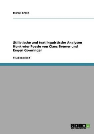 Picture of Stilistische und textlinguistische Analysen Konkre