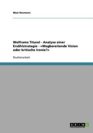 Picture of Wolframs Titurel - Analyse einer Erzahlstrategie -