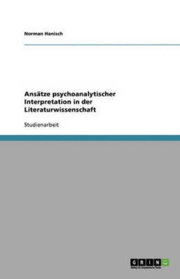 Picture of Ansatze psychoanalytischer Interpretation in der L