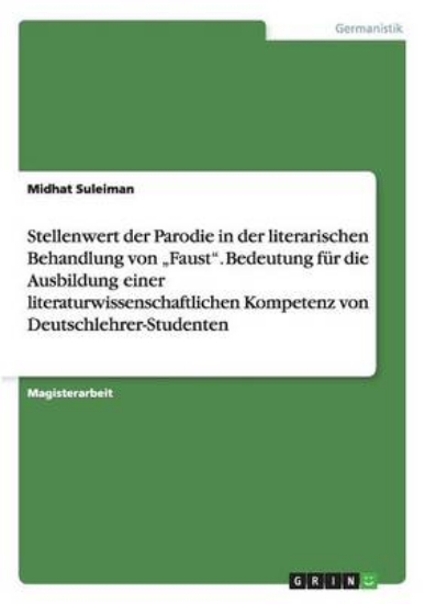 Picture of Stellenwert der Parodie in der literarischen Behan