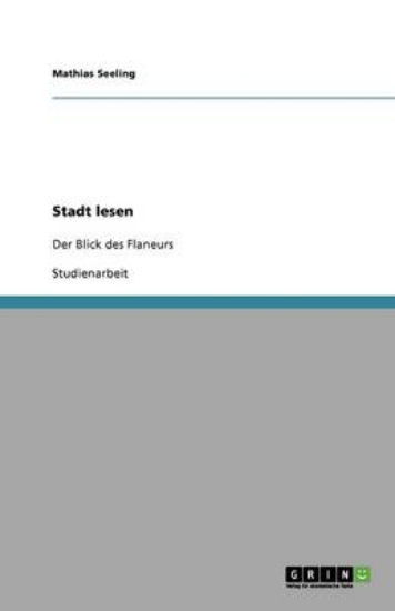 Picture of Stadt lesen. Der Blick des Flaneurs