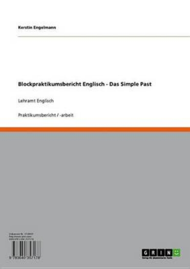 Picture of Blockpraktikumsbericht Englisch - Das Simple Past