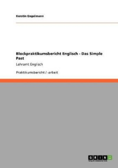 Picture of Blockpraktikumsbericht Englisch - Das Simple Past