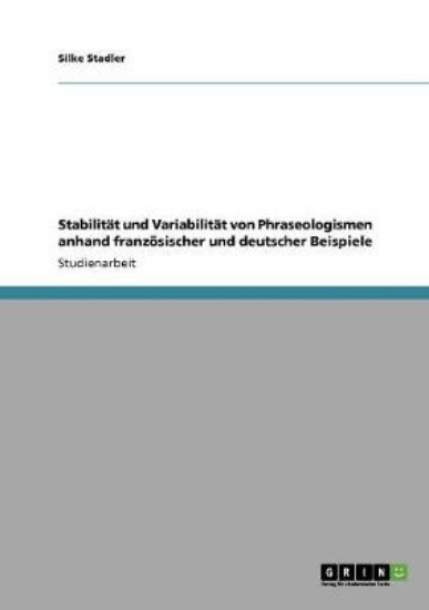 Picture of Stabilitat und Variabilitat von Phraseologismen an