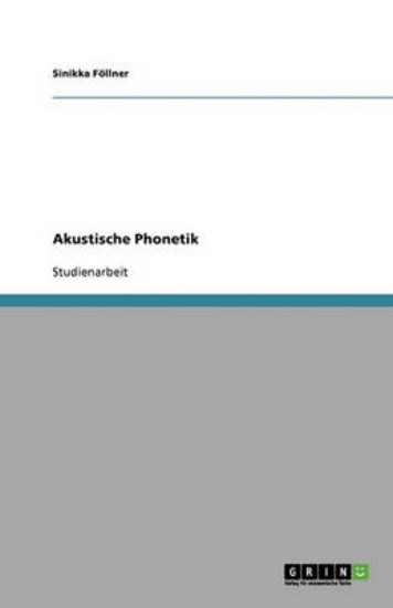 Picture of Akustische Phonetik