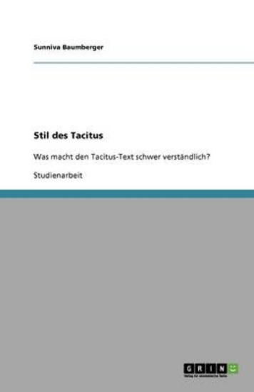 Picture of Stil des Tacitus