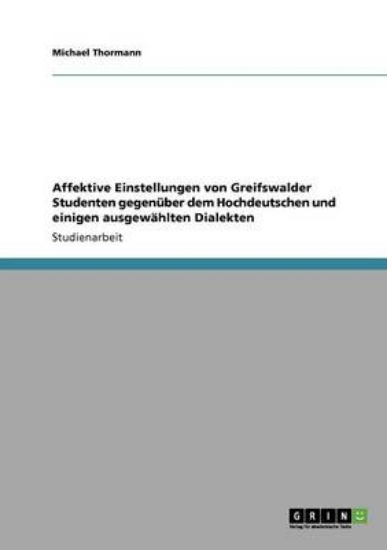 Picture of Affektive Einstellungen von Greifswalder Studenten