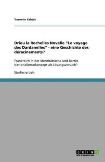 Picture of Drieu la Rochelles Novelle "Le voyage des Dardanel