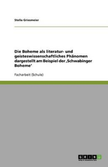 Picture of Die Boheme als literatur- und geisteswissenschaftl