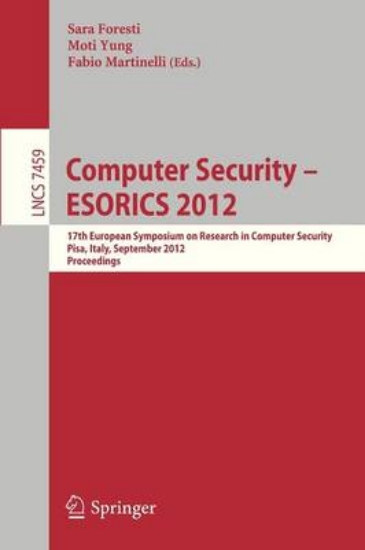 Picture of Computer Security -- ESORICS 2012