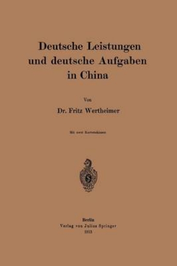 Picture of Deutsche Leistungen Und Deutsche Aufgaben in China