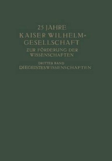 Picture of 25 Jahre Kaiser Wilhelm-Gesellschaft