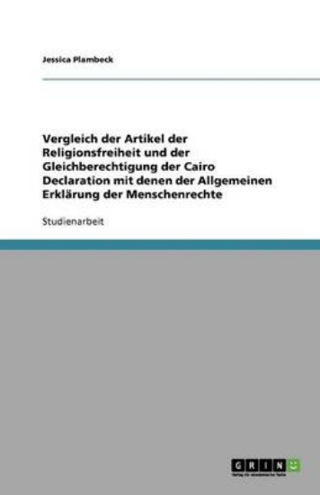Picture of Vergleich der Artikel der Religionsfreiheit und de