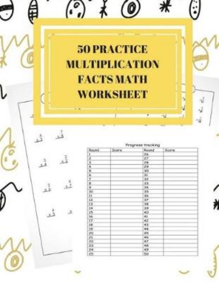 Picture of 50 Practice Multiplication Facts Math Worksheet
