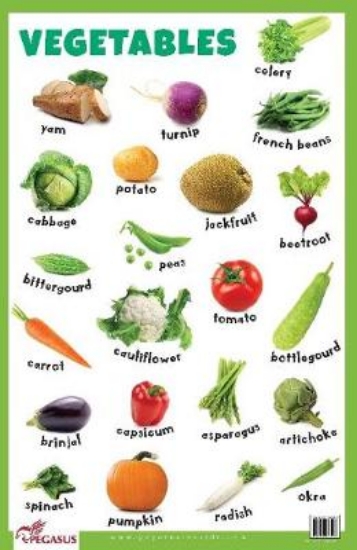 Picture of Vegetables Educational Chart