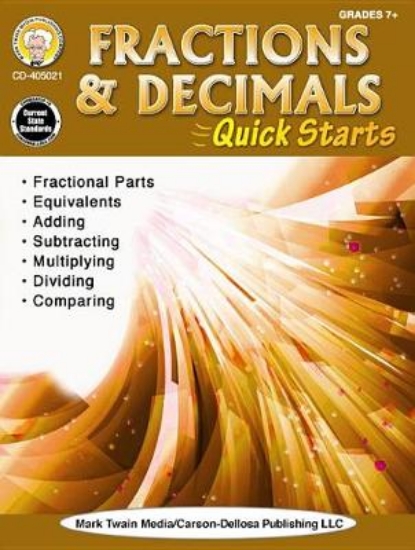 Picture of Fractions & Decimals Quick Starts, Grades 4 - 9