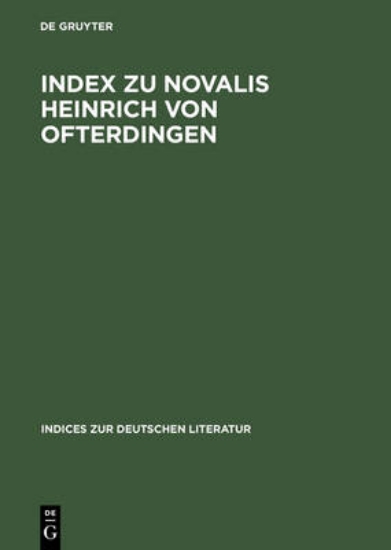 Picture of Index zu Novalis Heinrich von Ofterdingen