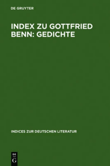 Picture of Index zu Gottfried Benn
