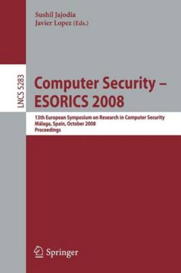 Picture of Computer Security - ESORICS 2008