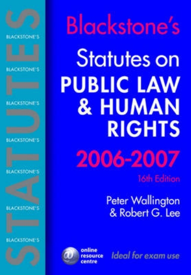 Picture of Blackstone's Statutes on Public Law and Human Righ