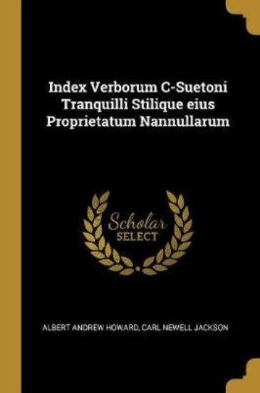 Picture of Index Verborum C-Suetoni Tranquilli Stilique Eius