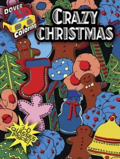 Picture of 3-D Coloring Book - Crazy Christmas