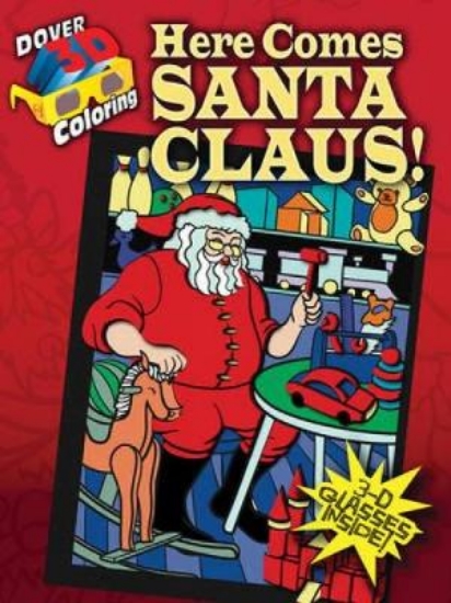 Picture of 3D Coloring Book - Here Comes Santa Claus!