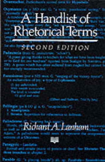 Picture of A Handlist of Rhetorical Terms
