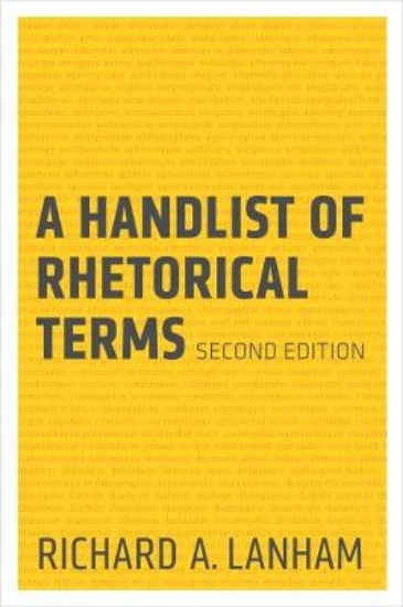 Picture of A Handlist of Rhetorical Terms