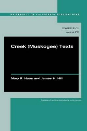 Picture of Creek (Muskogee) Texts
