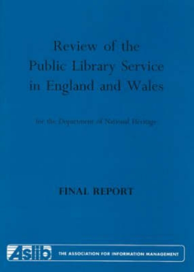 Picture of Review of the Public Library Service in England an