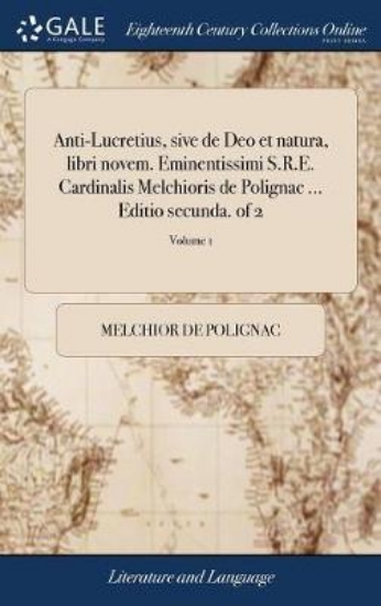 Picture of Anti-Lucretius, Sive de Deo Et Natura, Libri Novem