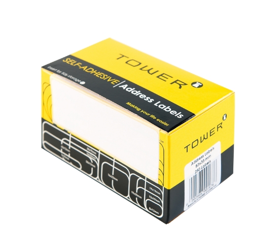 Picture of Tower Address Labels White A8333 250 Labels