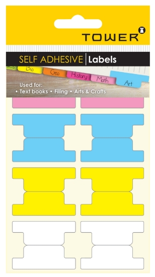 Picture of Tower Self Adhesive Tabs Pastel Colour