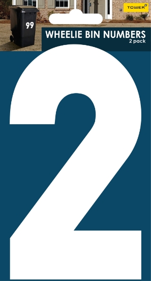 Picture of Tower Wheelie Bin Number - 2 - 170mm