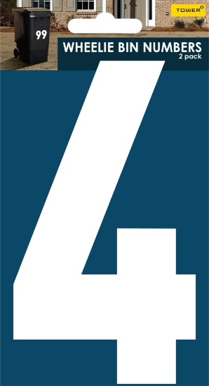 Picture of Tower Wheelie Bin Number - 4 - 170mm