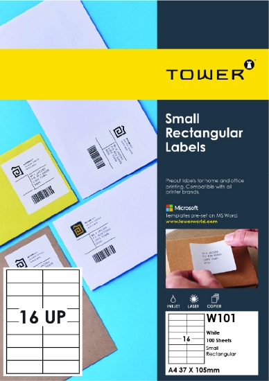 Picture of Tower Labels W101 100 Labels